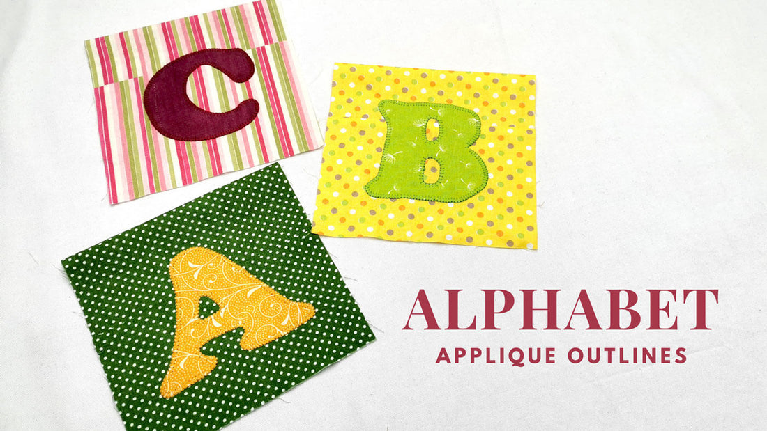 ‘Alphabet’ Appliqué Outlines