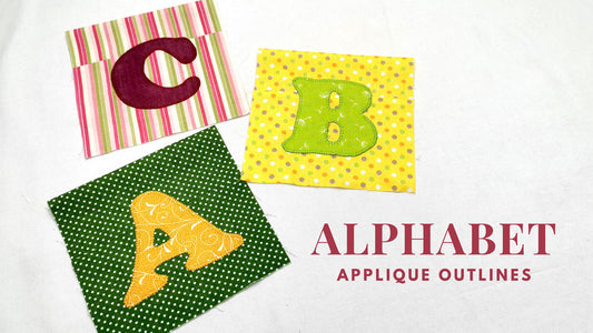 ‘Alphabet’ Appliqué Outlines