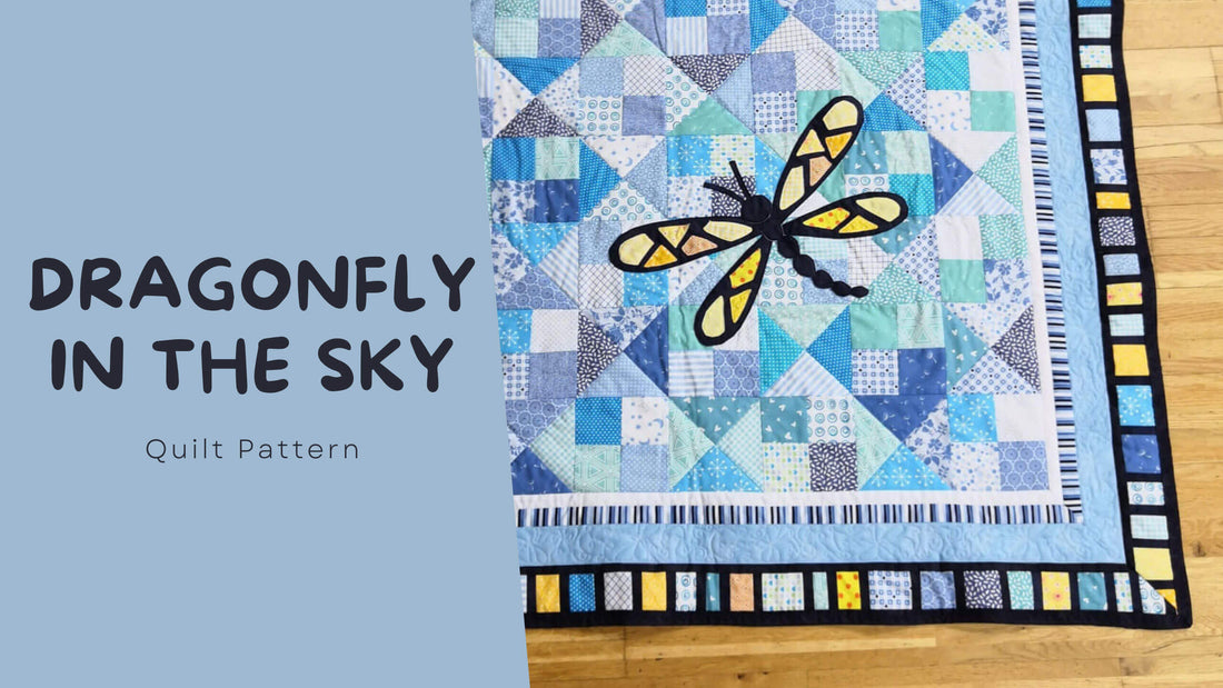 "Dragonfly in the Sky" - dragonfly quilt pattern