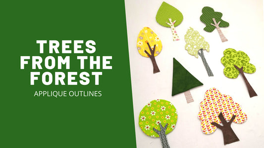 Appliqué Outlines: Trees from the Forest