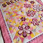 Darling quilt for a baby girl with girls name and many cute flowers
